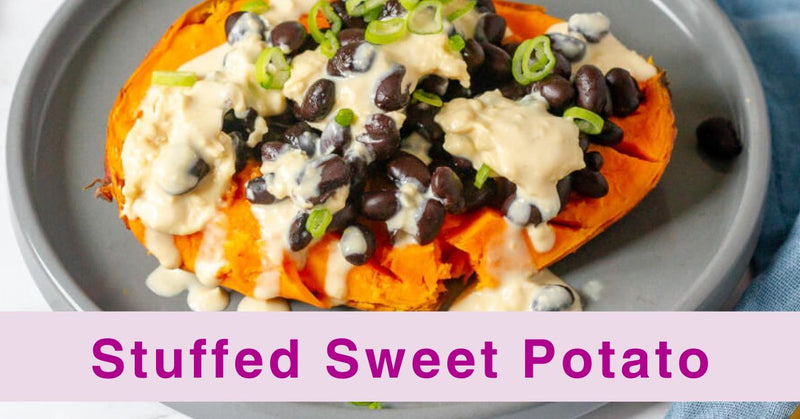 Fertility Super Foods all in one easy dinner - Stuffed Sweet Potato